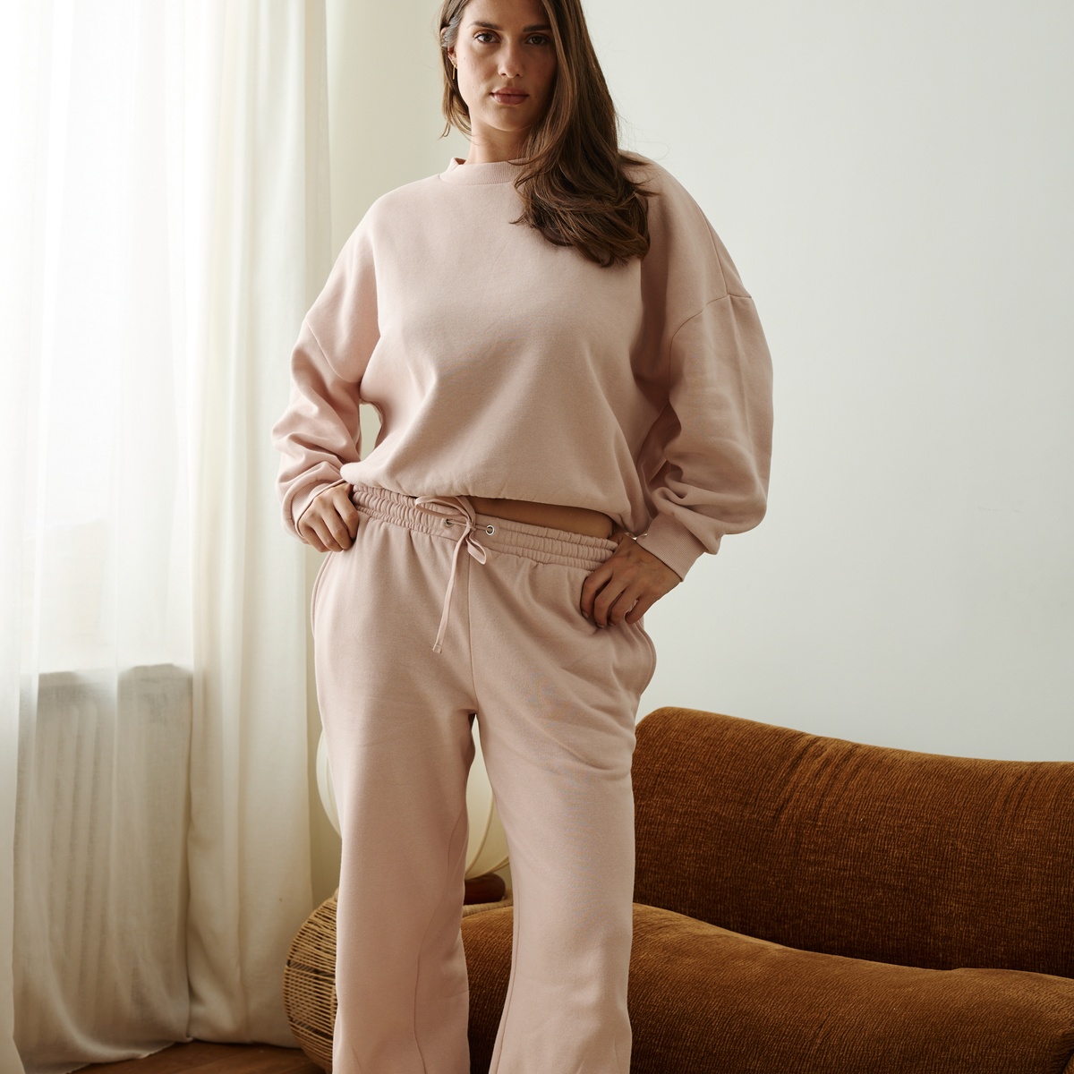 Pantalon en molleton Rose rose, VARIANCE