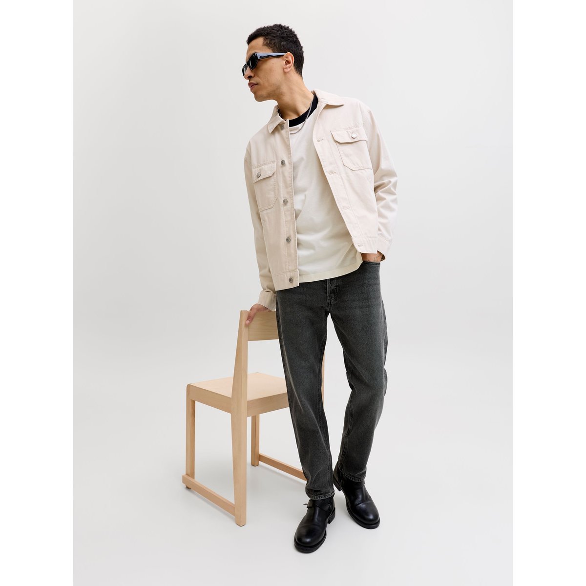 Jean Coupe Décontractée black denim, JACK & JONES
