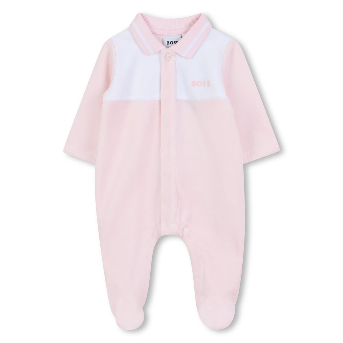 Combinaison à fermeture à pression baby pink, BOSS KIDSWEAR