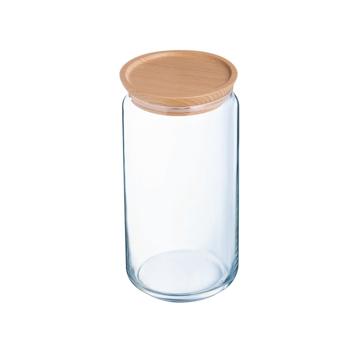 Pot verre trempé 1.5L, Pure Jar Wood transparent, LUMINARC