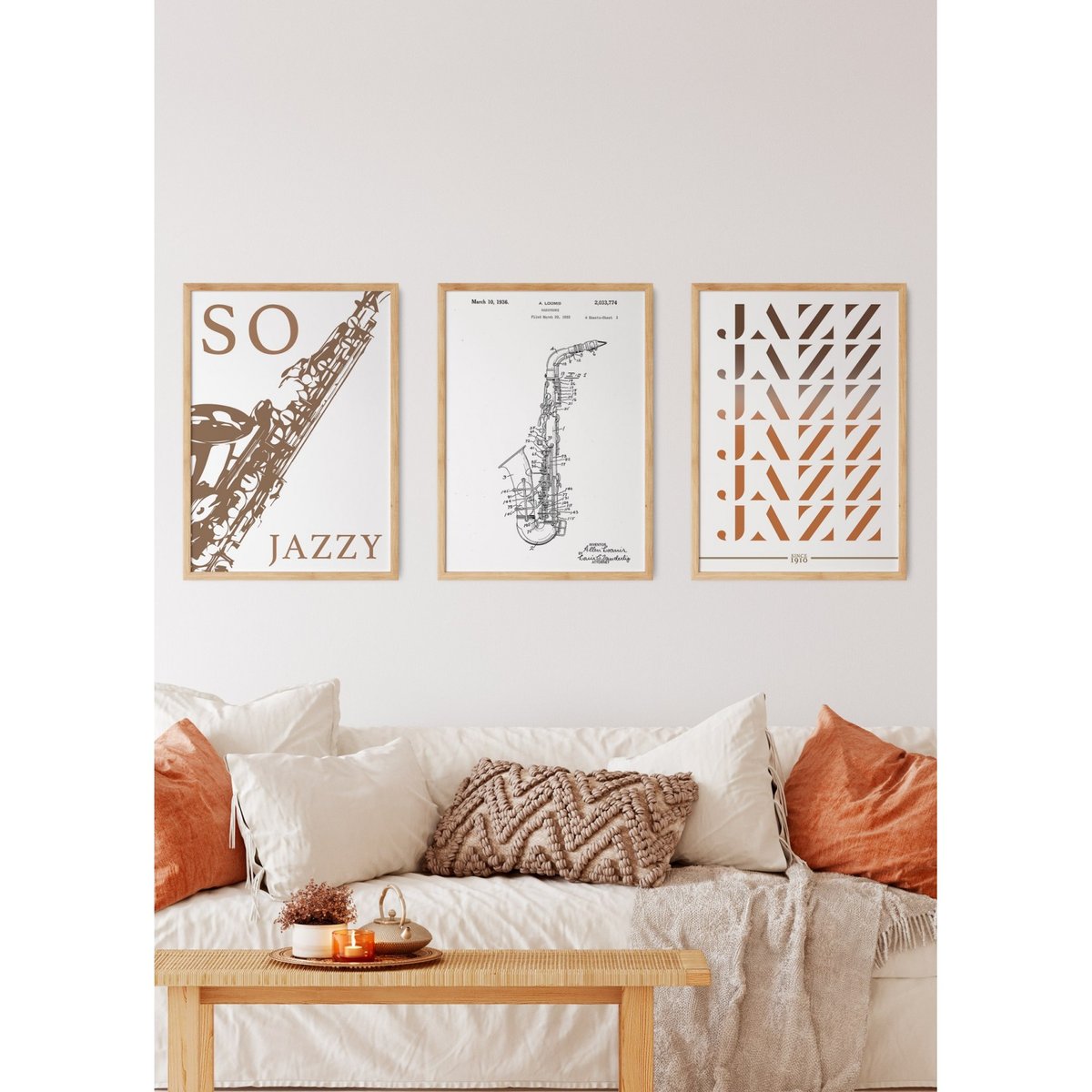 Affiche Brevet Saxophone blanc, L'AFFICHERIE