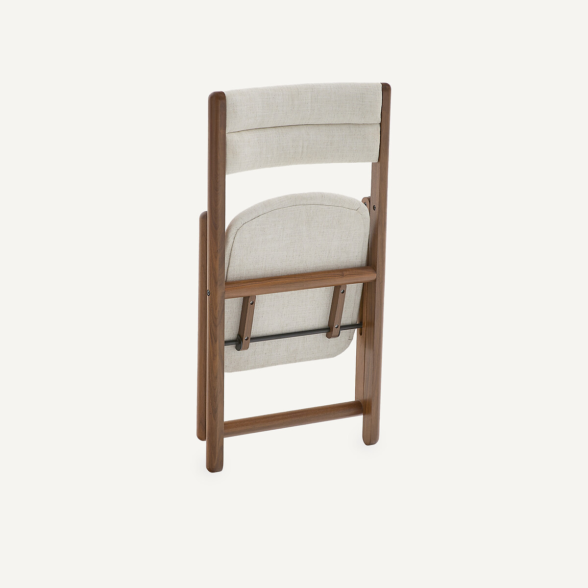 Silla plegable de nogal, CAMMINATA nogal/tiza, EMMANUEL GALLINA X AM.PM