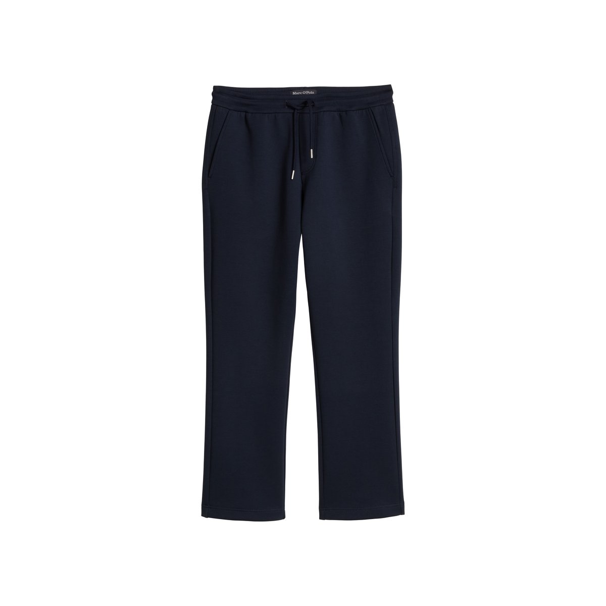 Pantalon sweat regular en scuba interlock bleu foncé, MARC O'POLO