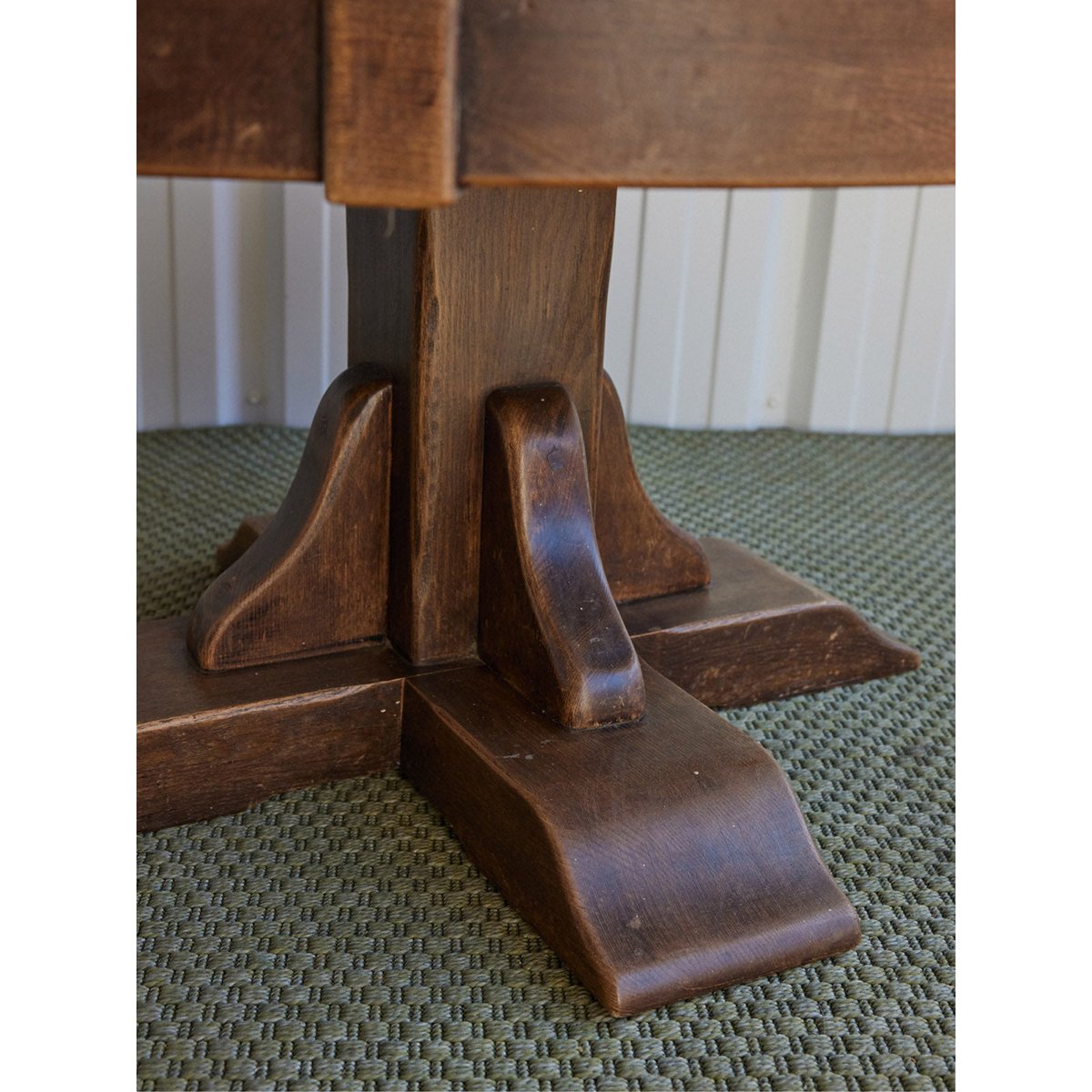 Table basse en céramique Léonie N°1578 - Bon état ocre rouge, DEBONGOUT