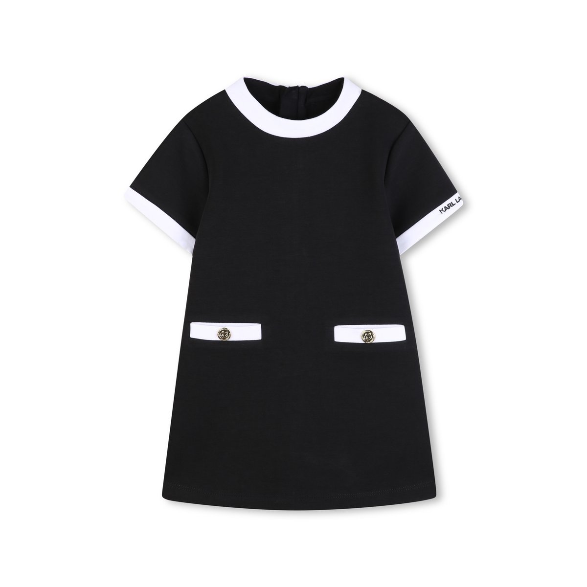 Robe manches courtes black, KARL LAGERFELD KIDS
