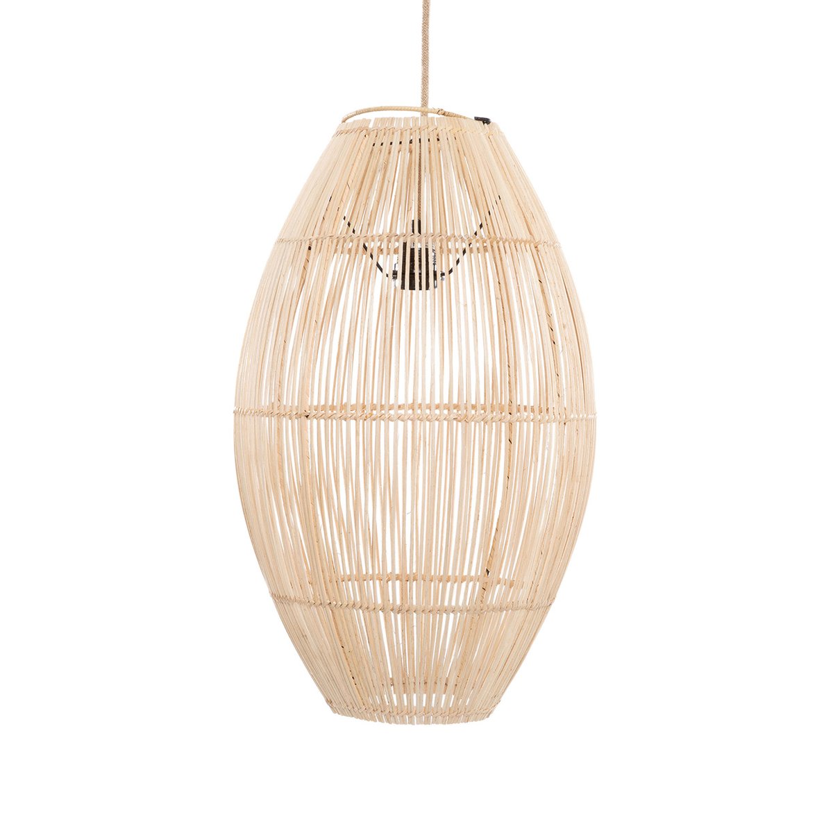 Suspension en rotin ZURI beige, BAZAR BIZAR