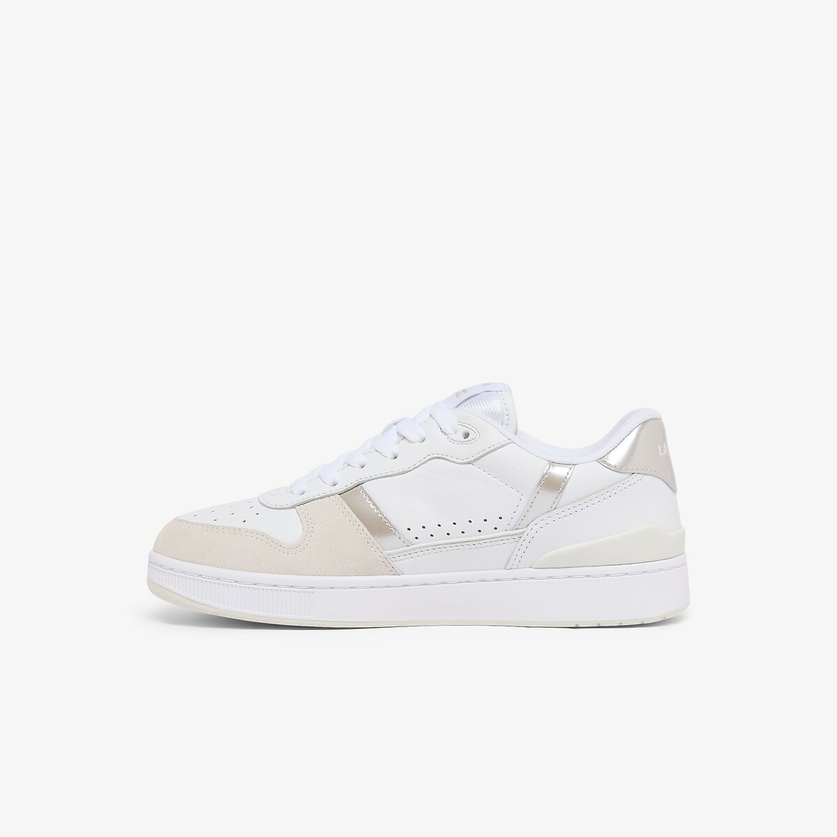 Baskets basses T-ClIP SET blanc/argent, LACOSTE