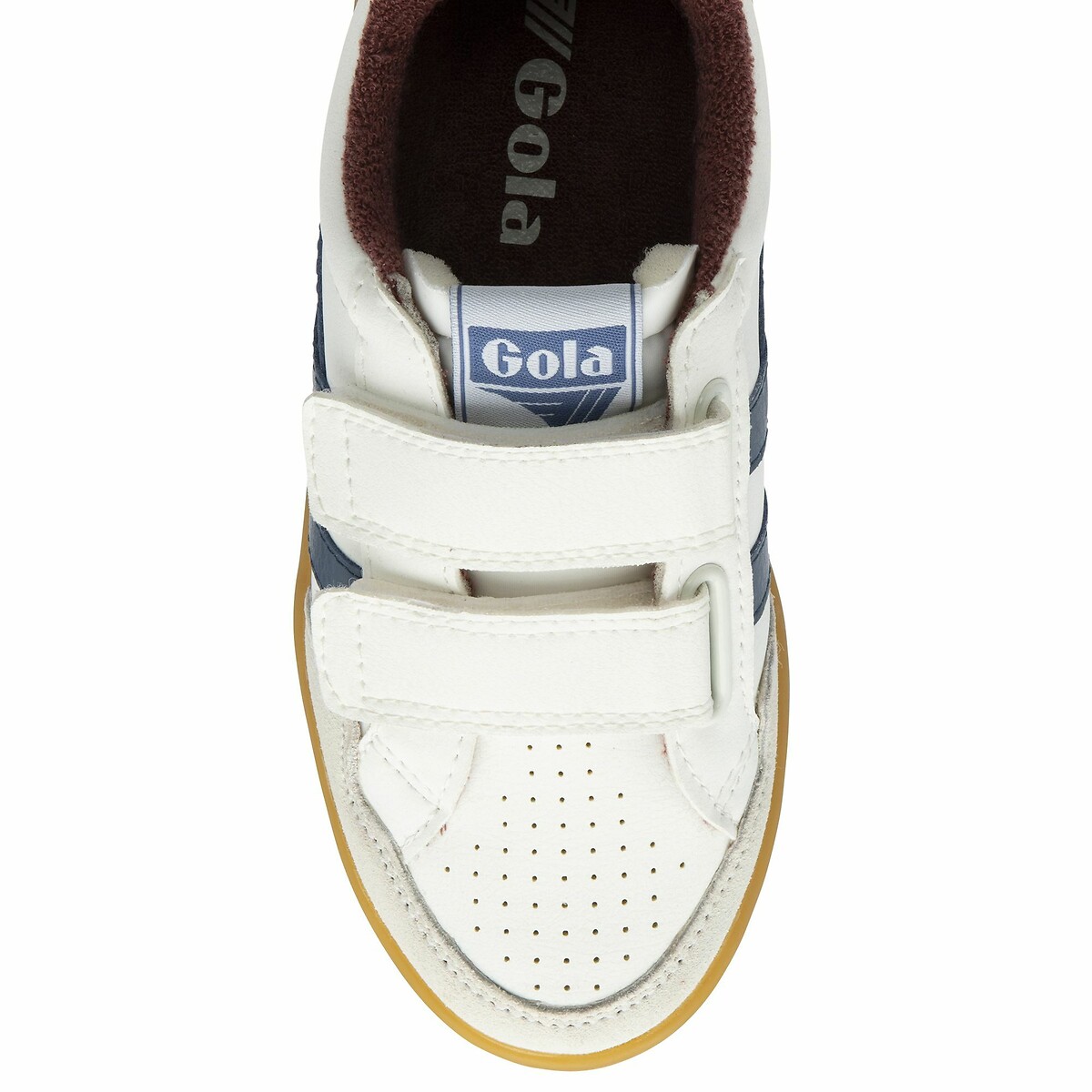 Baskets Eagle Strap blanc/bleu, GOLA