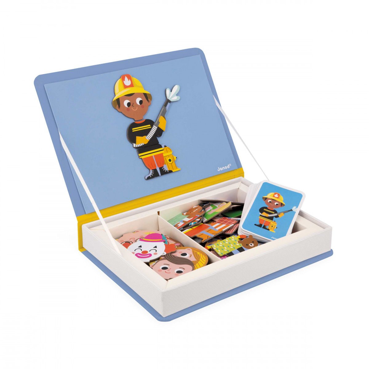 Jeu magnétique Magneti'Book Métiers multicolore, JANOD