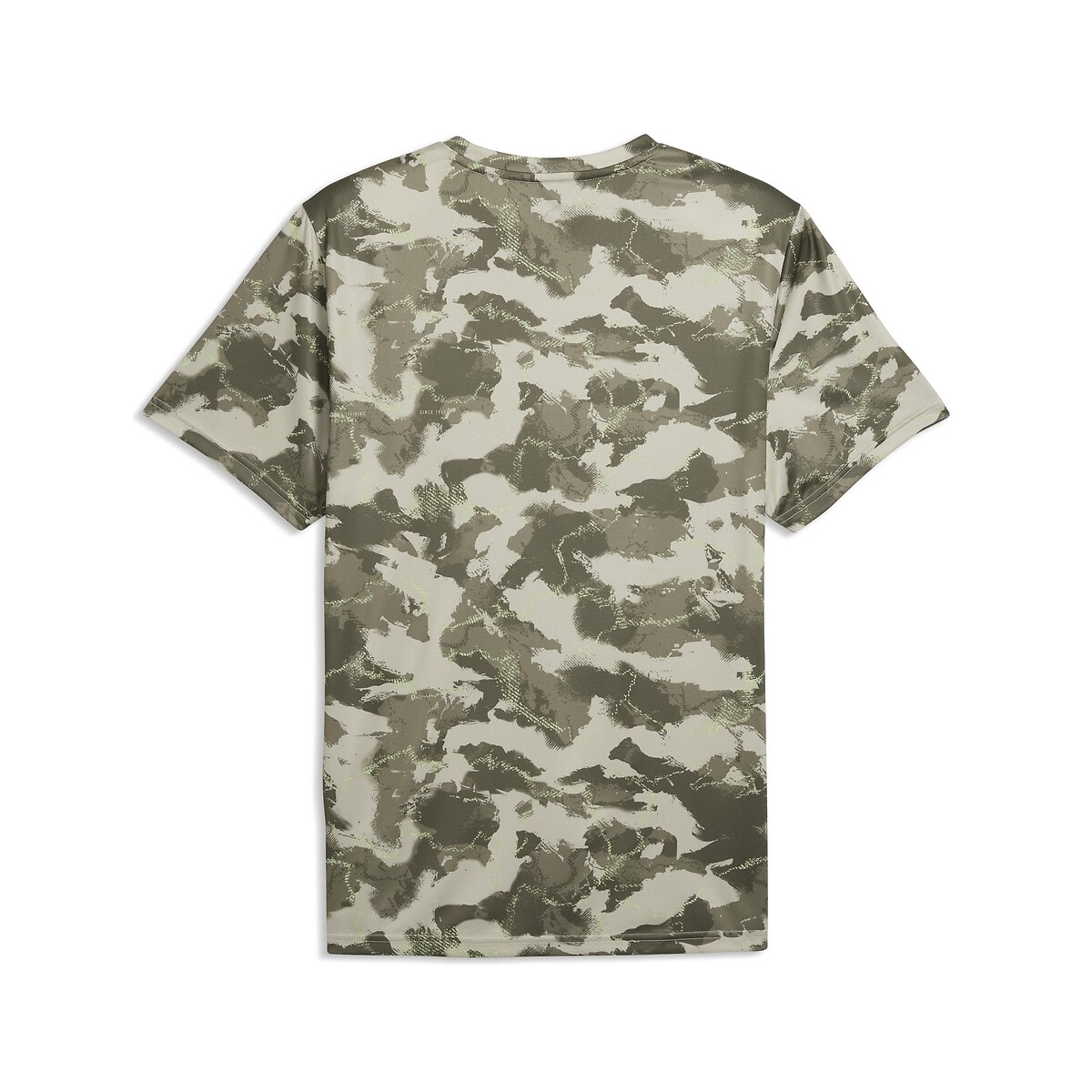 T-shirt a maniche corte con stampa mimetica verde kaki, PUMA