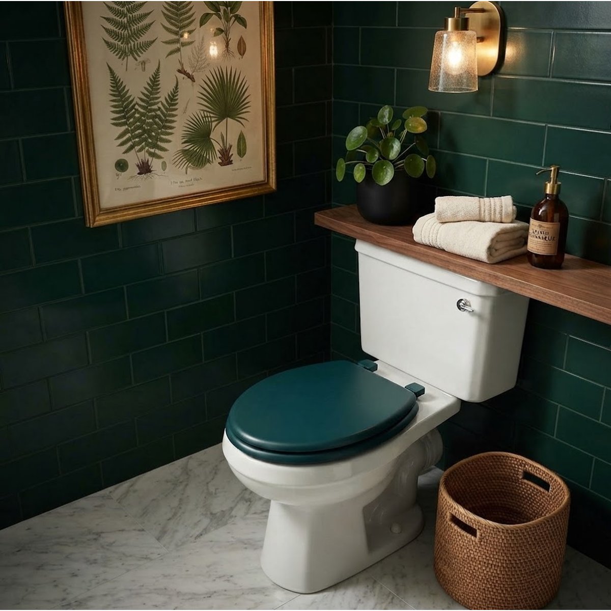 Abattant WC Colors uni petrole, EDEN