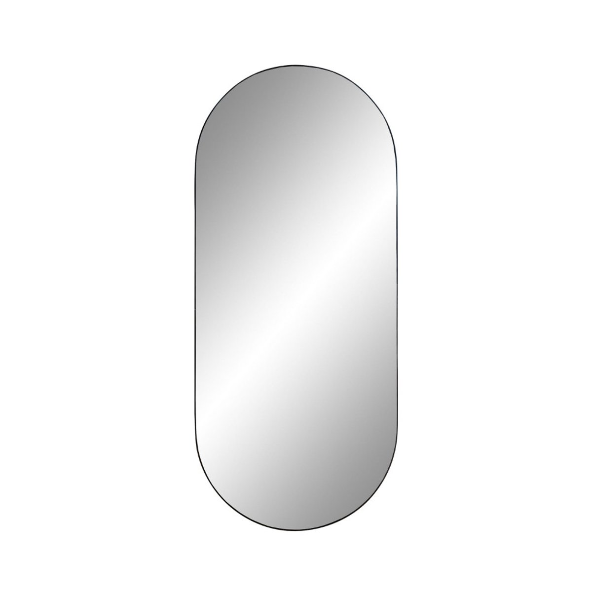 Miroir ovale en métal 35x80cm- JERSEY noir, HOUSE NORDIC