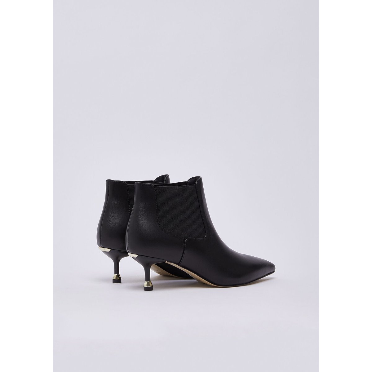 Bottines en cuir noir, LIU JO