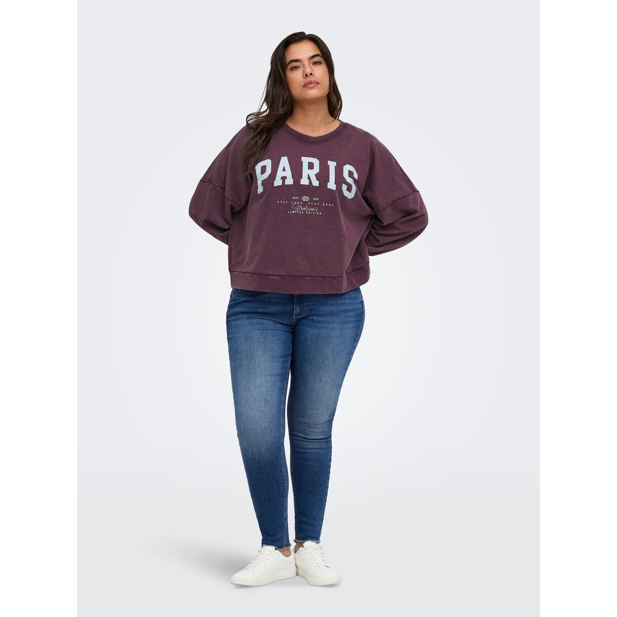 Sweat-Shirt violette - fig 1, ONLY CARMAKOMA