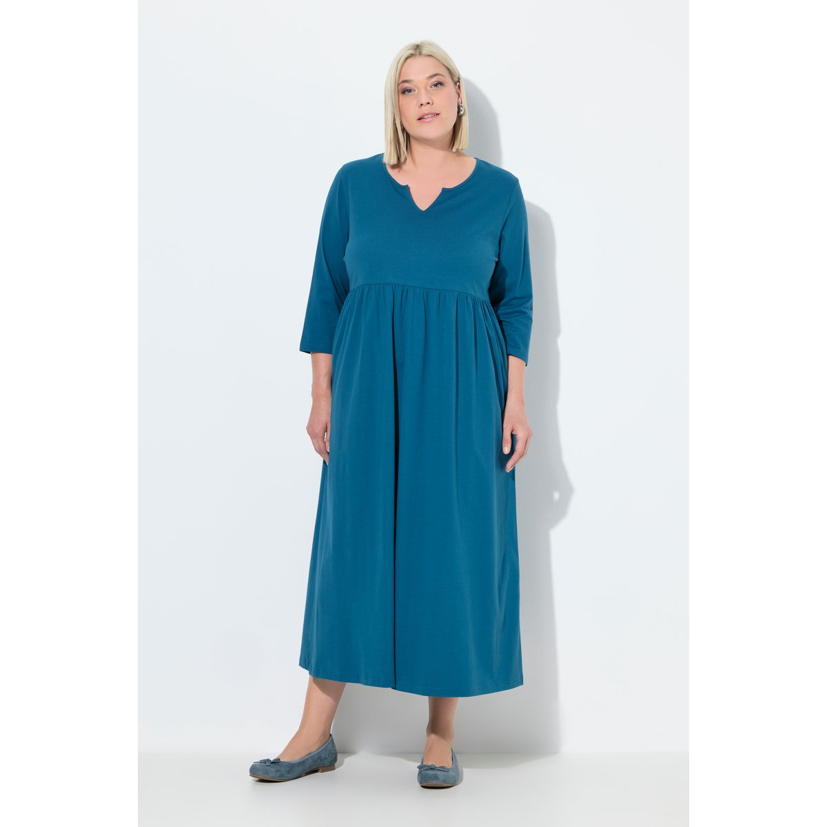 Robe en jersey pétrol, ULLA POPKEN
