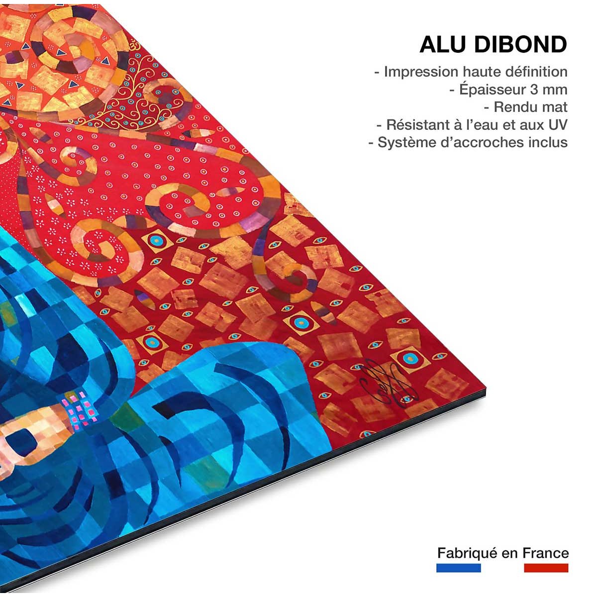 Tableau voyage en terre de bouddha tableau alu dibond, HEXOA