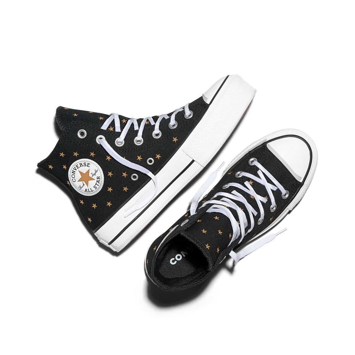 Sneakers CTAS Lift Embroidered Stars zwart, CONVERSE