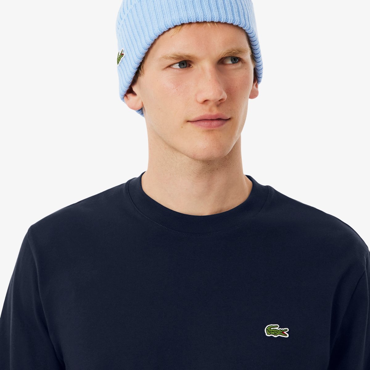 T-shirt manches longues coton bleu-166, LACOSTE