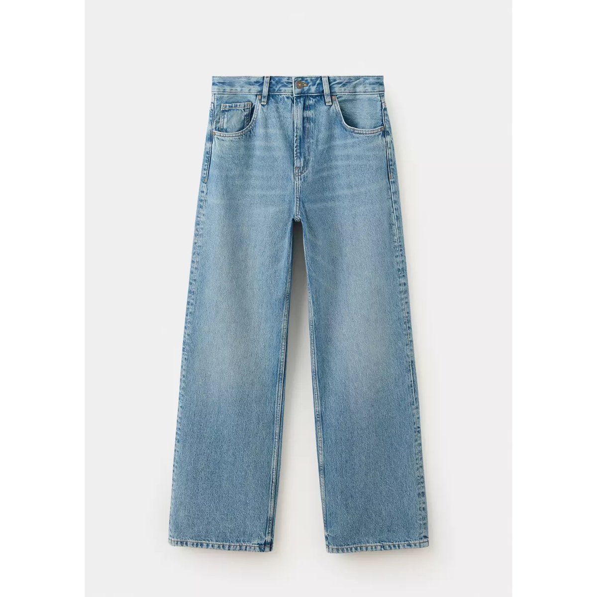 Jean Miami droit taille normale bleu moyen, MANGO