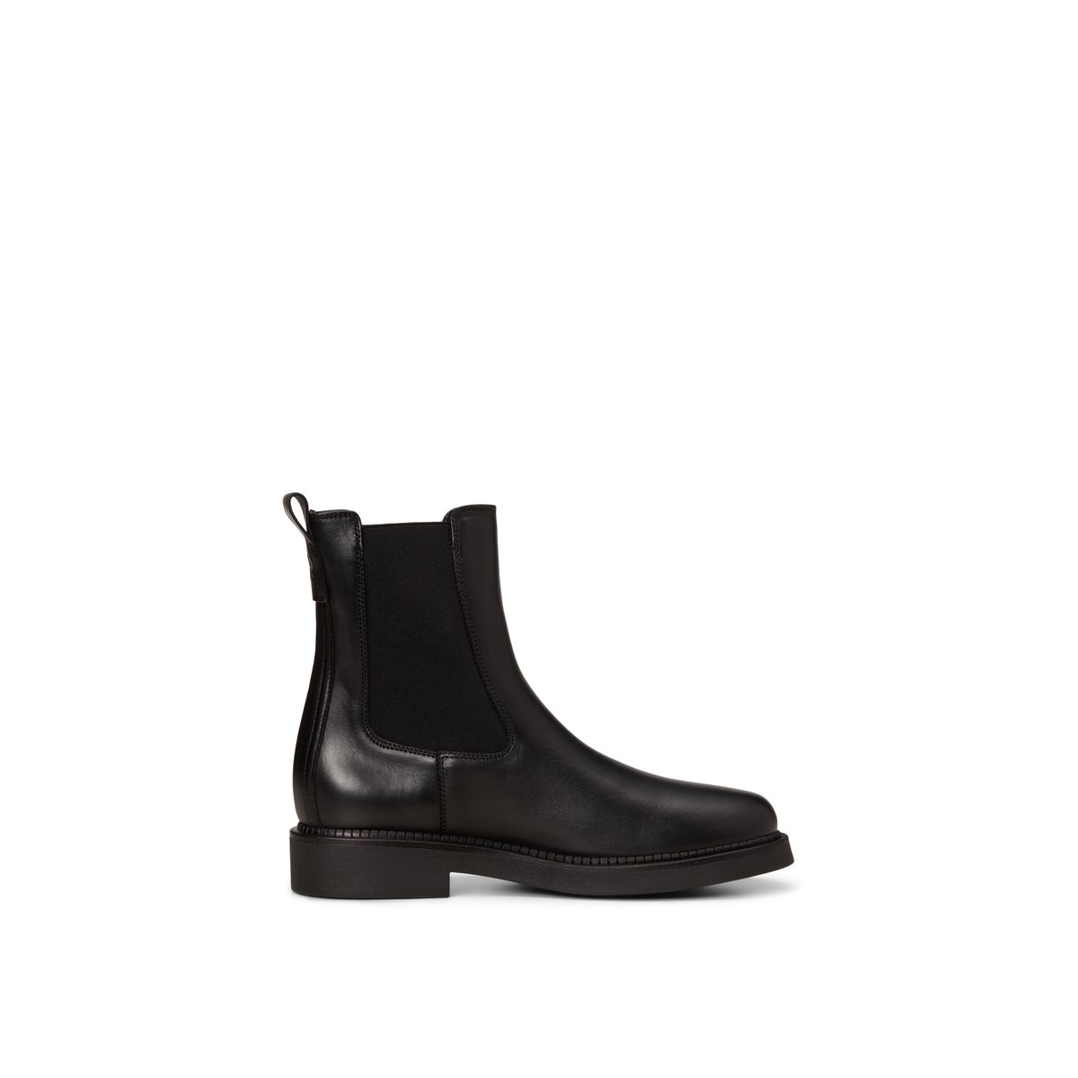 Bottines Chelsea, modèle Erin en cuir de vachette de qualité supérieure noir, MARC O'POLO