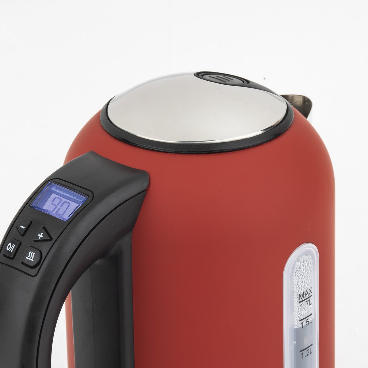 Bouilloire electrique programmable - BOE rouge, H.KOENIG