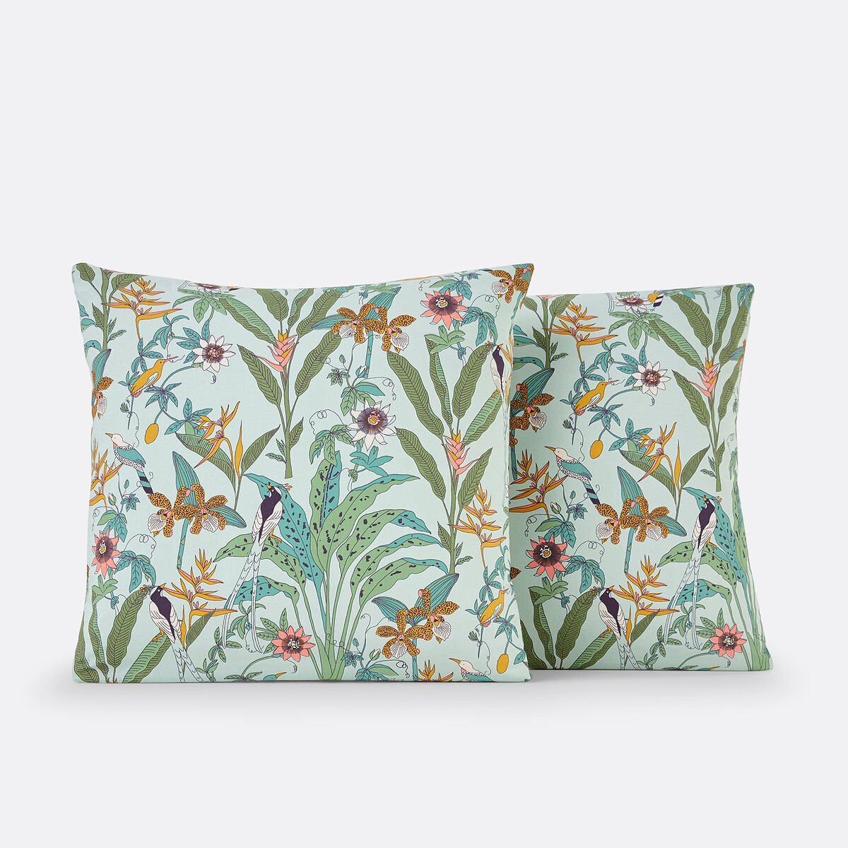 Taie oreiller percale de coton, Eden Flower imprimé, LA REDOUTE INTERIEURS