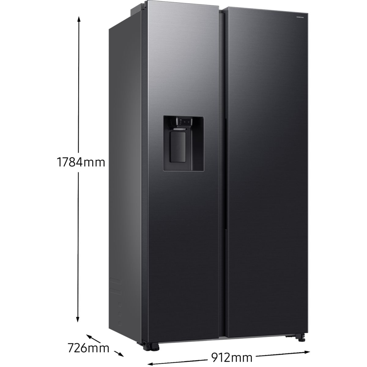 Réfrigérateur Américain RS70F64KDF noir, SAMSUNG