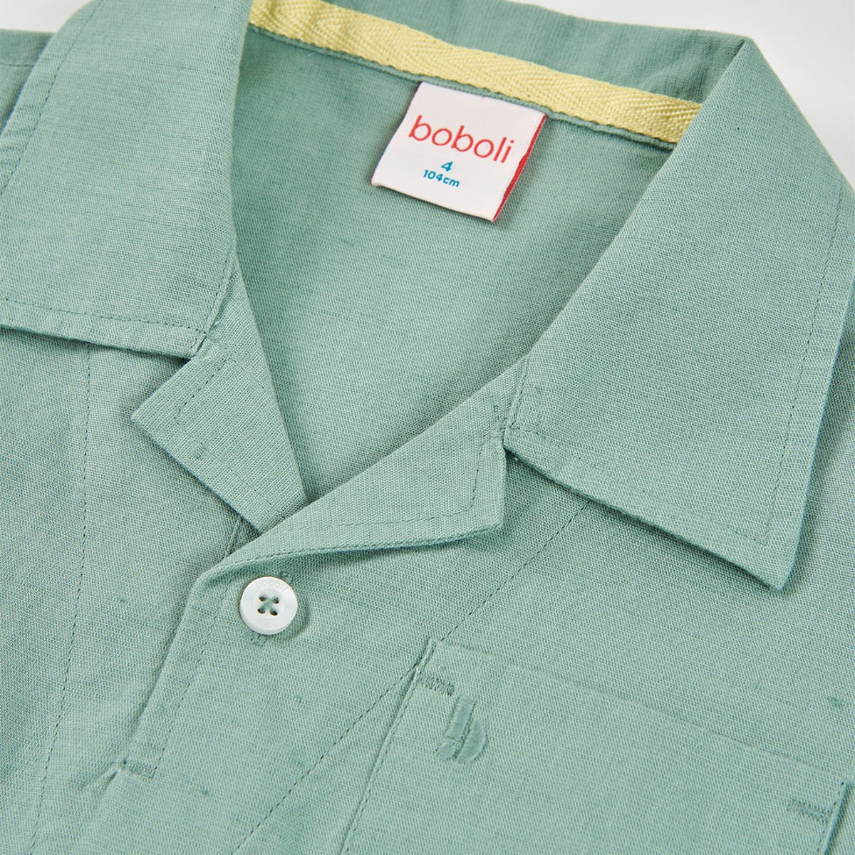 Polo enfant lin vert, BOBOLI