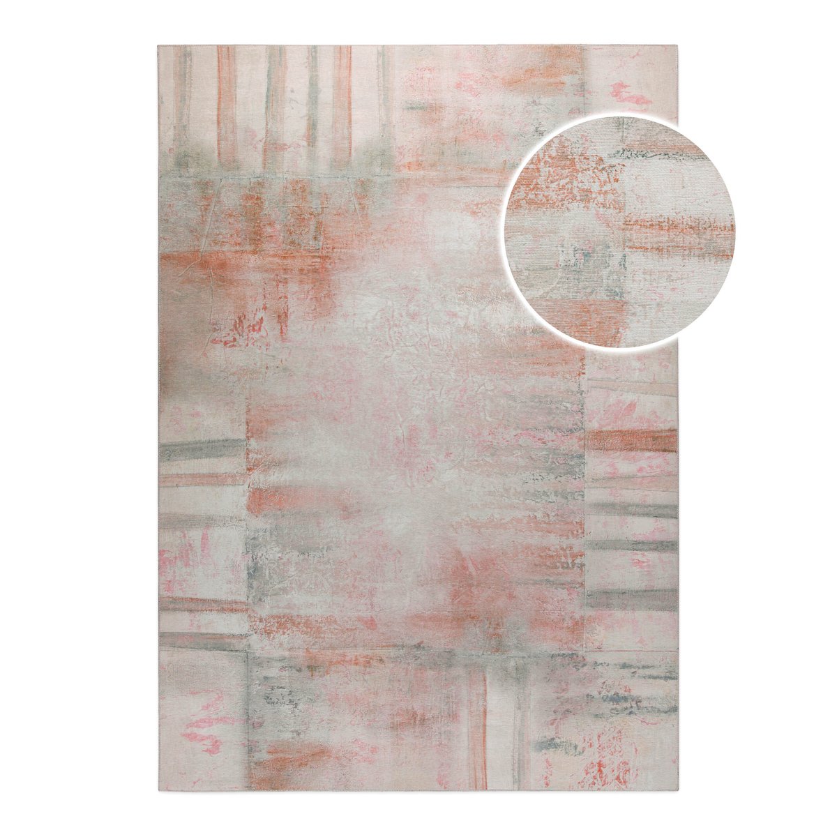 WECONhome Maui, tissé machine, coton, tapis tissé plat, certifié OEKO-TEX® (n° D20-0634) (70 x 120 cm, rouge) , Maui rouge saumon, ESPRIT