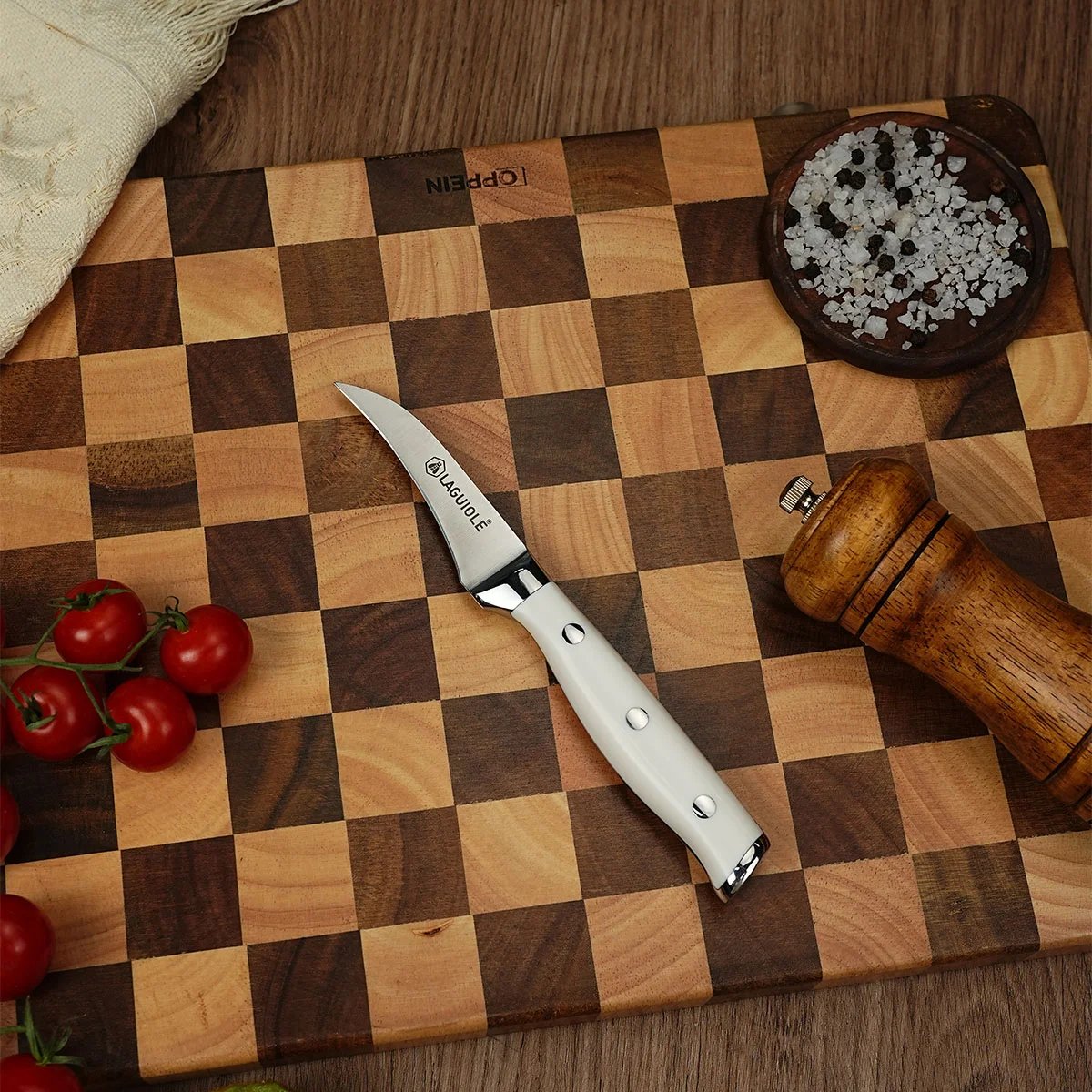 Couteau bec d'oiseau 18 cm - Elégance blanc, LAGUIOLE CUISSON