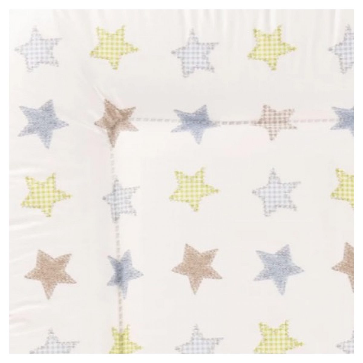 Geuther Table a langer murale WICKI + Matelas Couleur Naturel Motifs Etoiles multicolore, GEUTHER