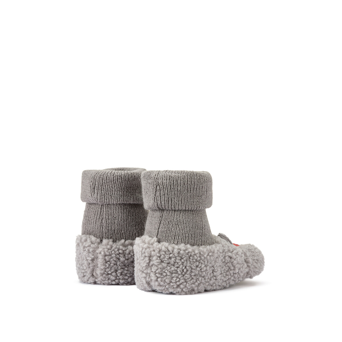 Kids' Fox Slipper Socks grey, LA REDOUTE COLLECTIONS