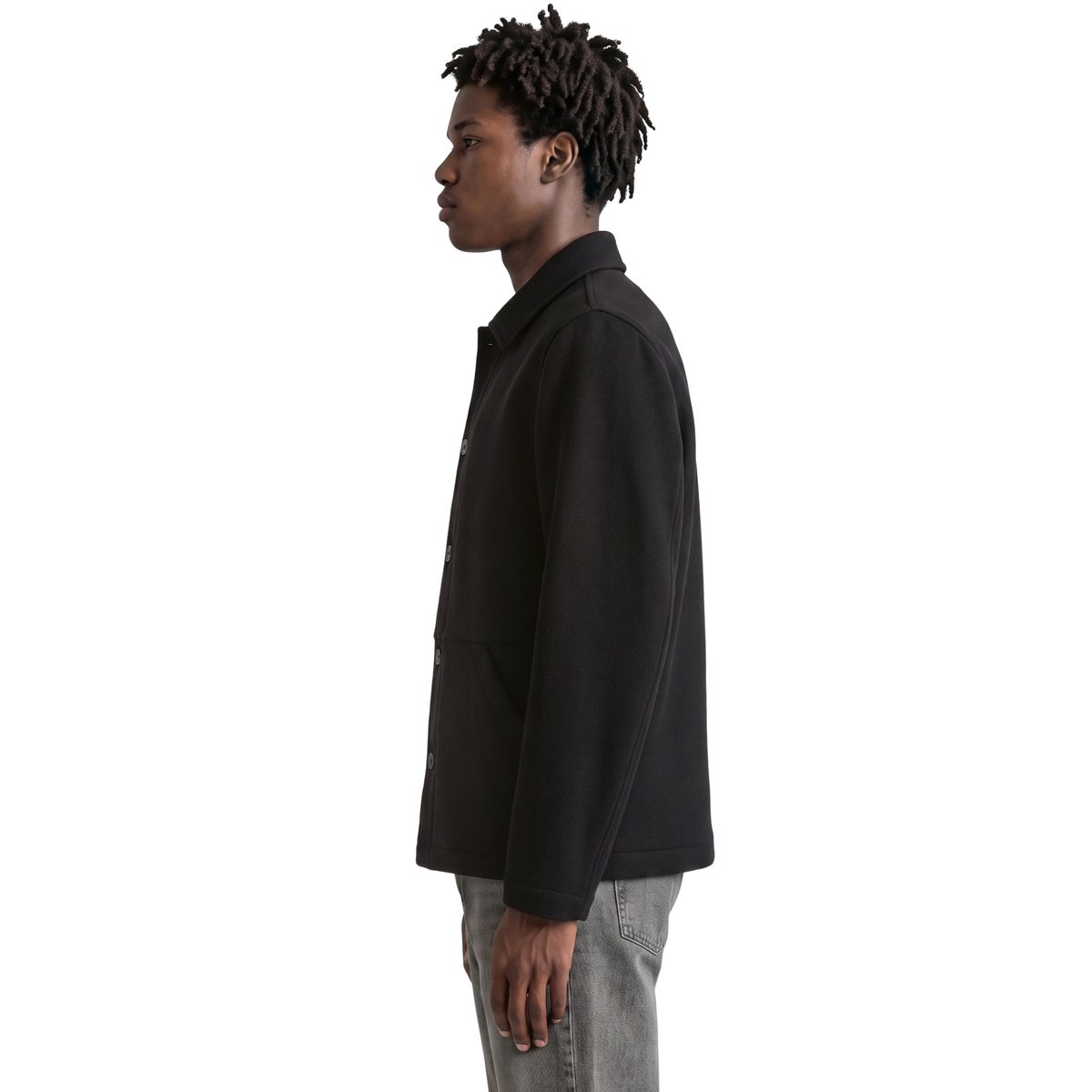 Veste en laine coupe classique en laine mélangée contenant des fibres recyclées noir, MARC O’POLO DENIM