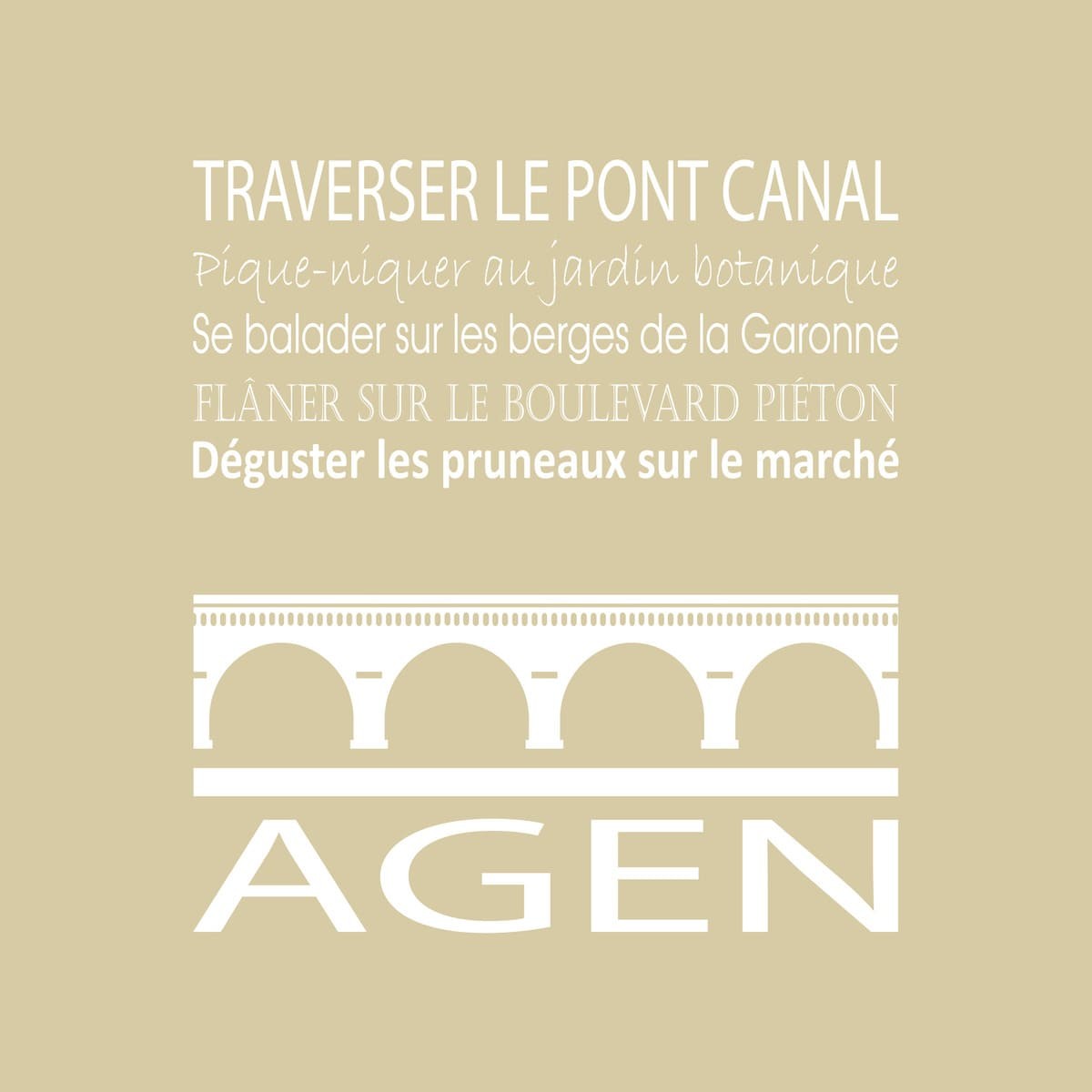 Tableau Mural Agen RÉGIONALISME tableaux sur toile-beige, CEANOTHE