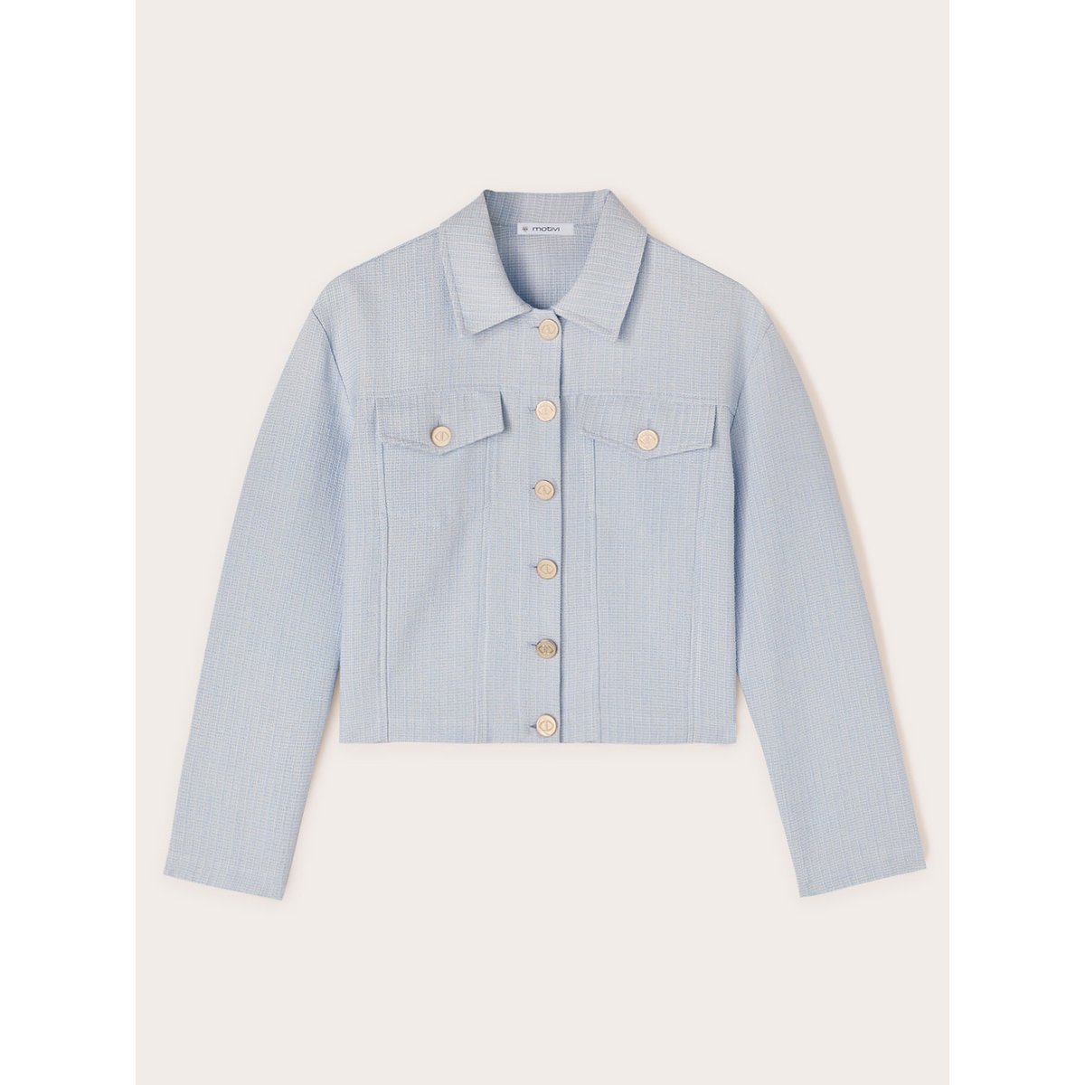 Veste en jean en tweed light - blue, MOTIVI