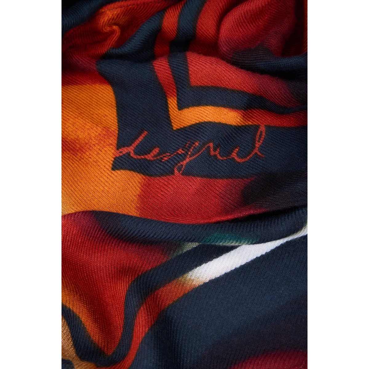 Foulard rectangulaire à fleurs multicolore, DESIGUAL