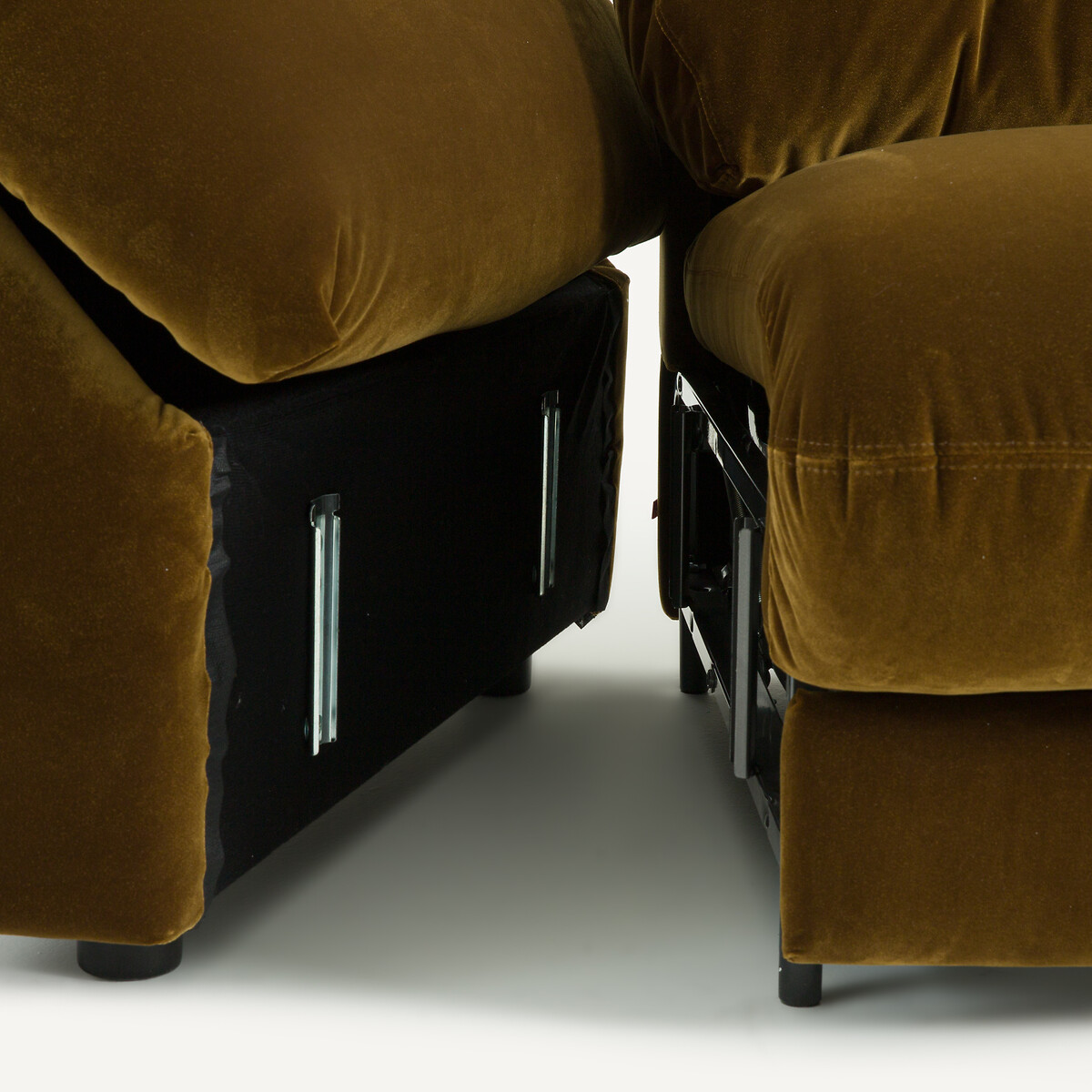 Canapé 3P convertible velours, Edgar bronze, AM.PM