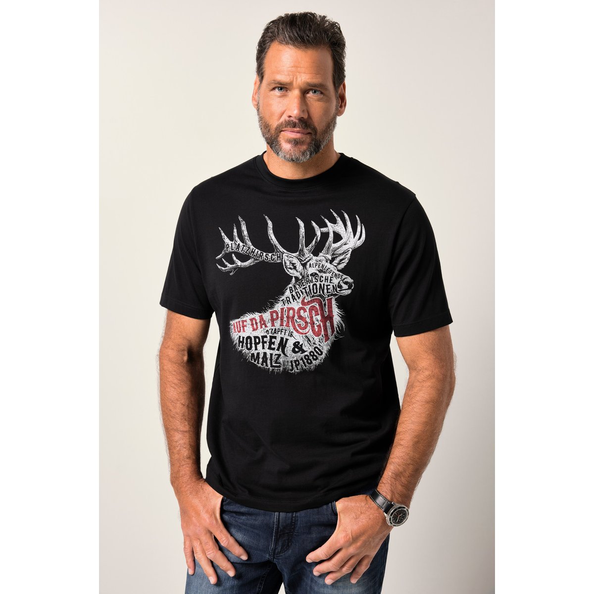 T-shirt noir, JP1880