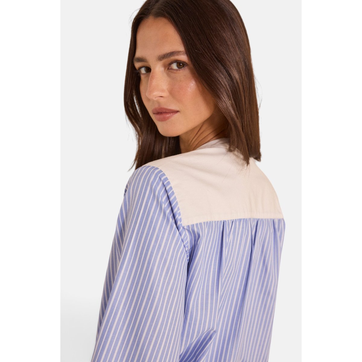 Blouse rayée à manches longues MANAELLE lavande, Maison 123
