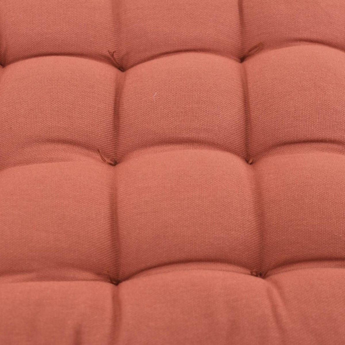 Lot de 4 galettes de chaise à motifs fleuris brique, ORNAMI