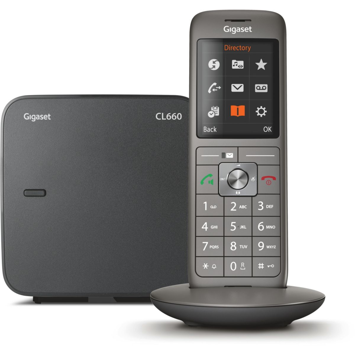Téléphone sans fil CL660 ANTHRACITE couleur unique, GIGASET