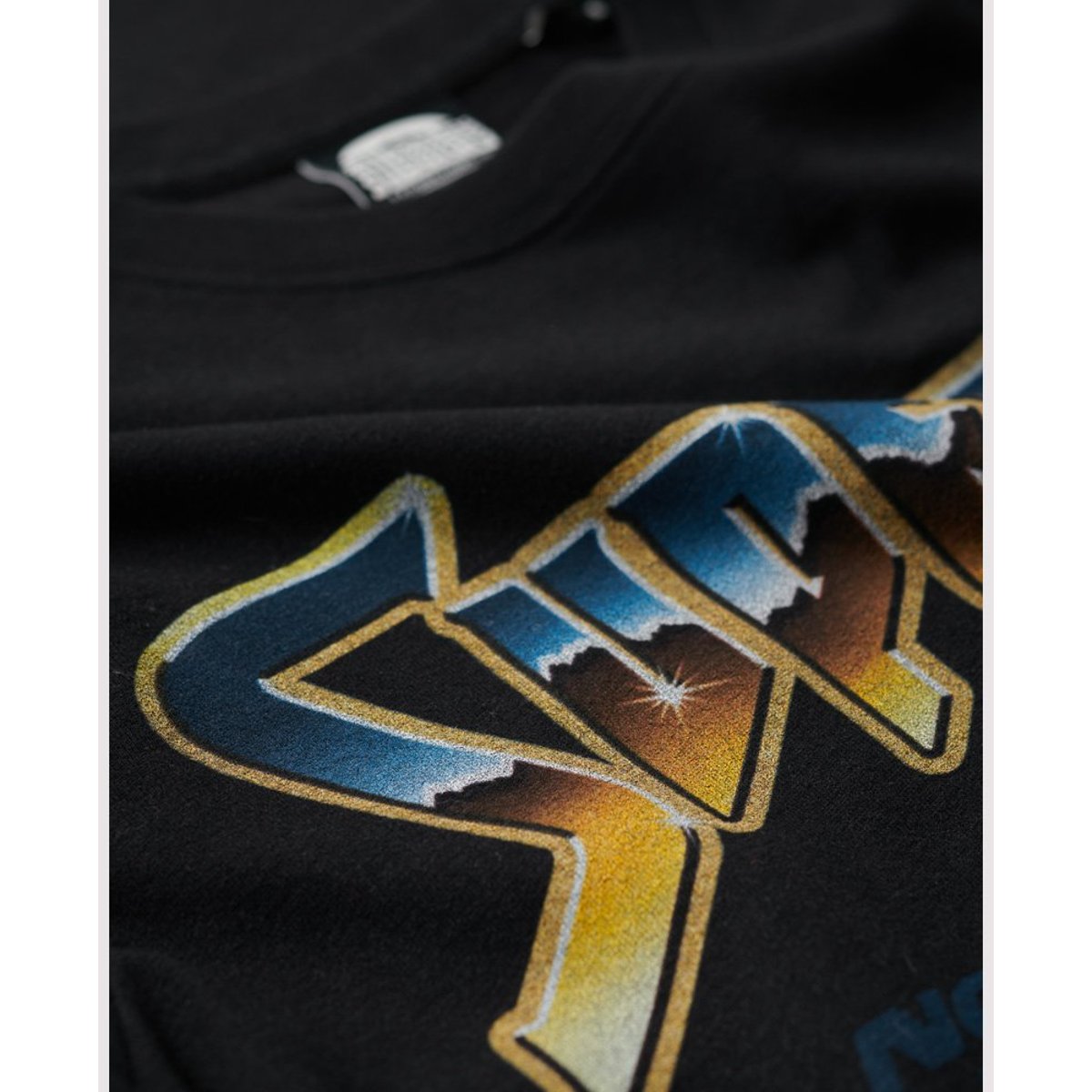 T-shirt 70's Rock Graphic Band noir, SUPERDRY