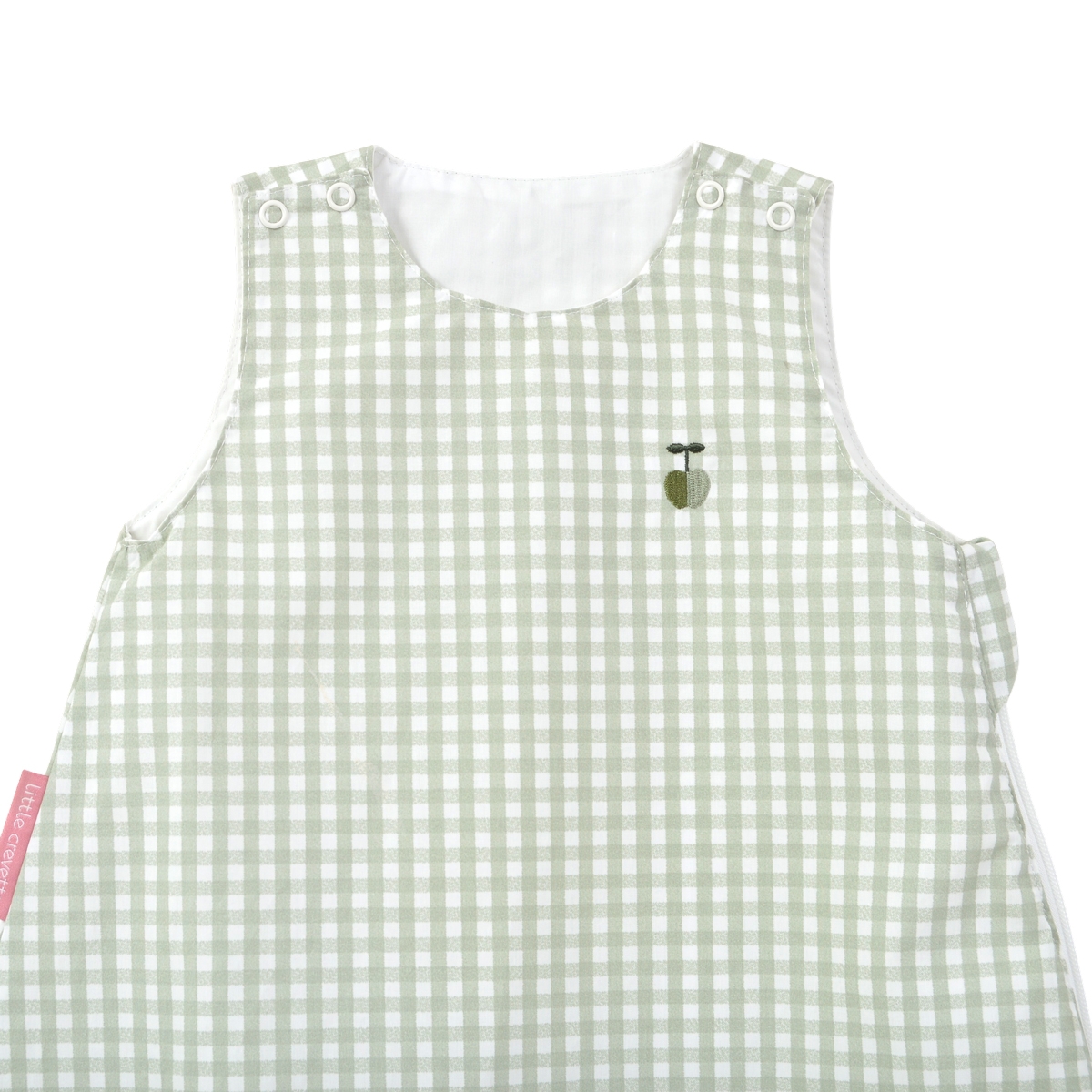 Gigoteuse été coton bio OLIVE vert, LITTLE CREVETTE