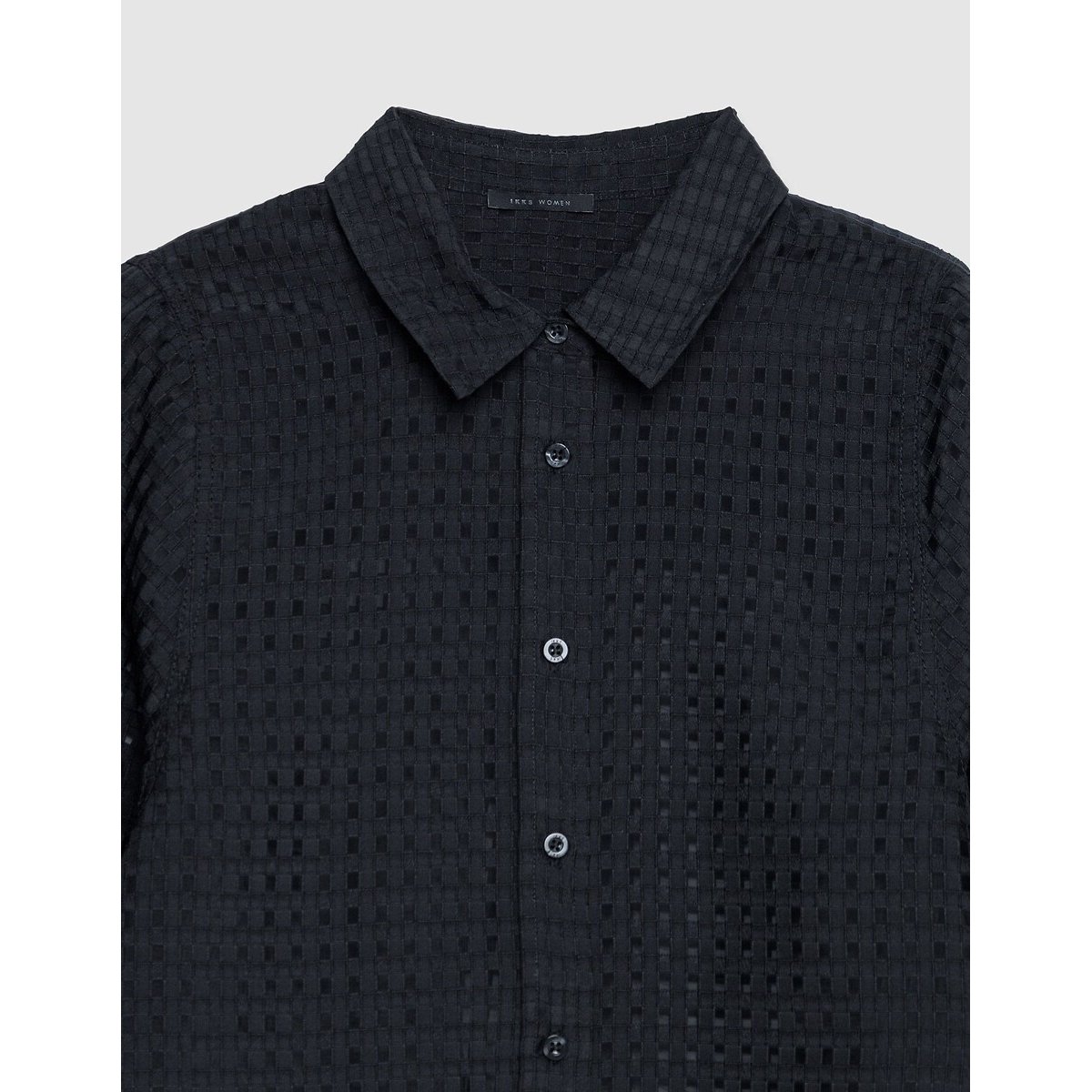 Chemise en dentelle manches longues noir, IKKS