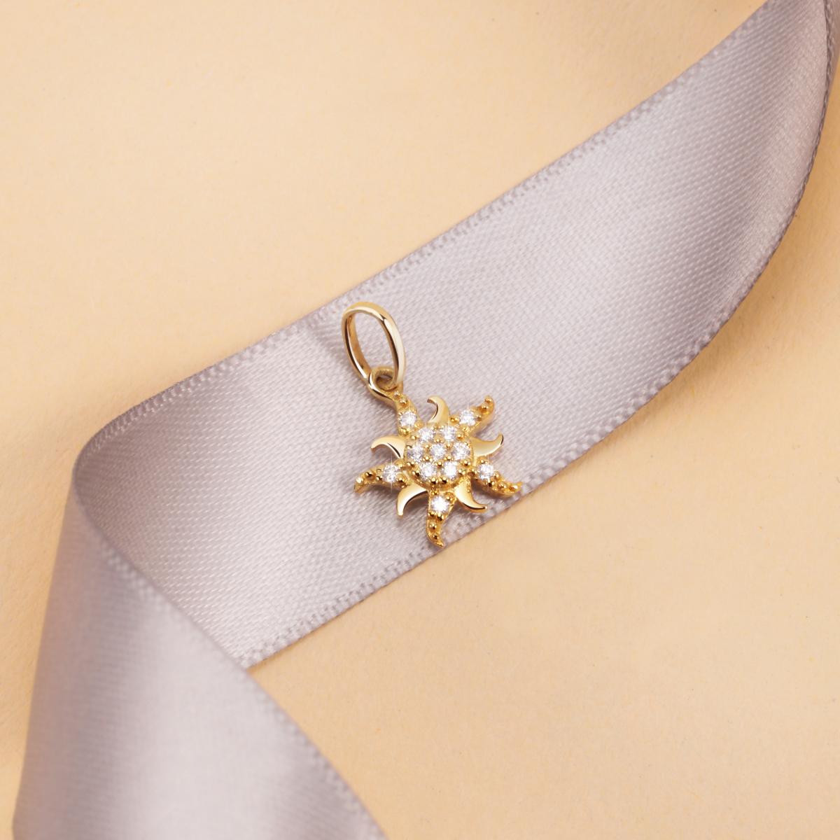 Pendentif En Or Jaune 375 Lady or jaune, BLUESPIRIT