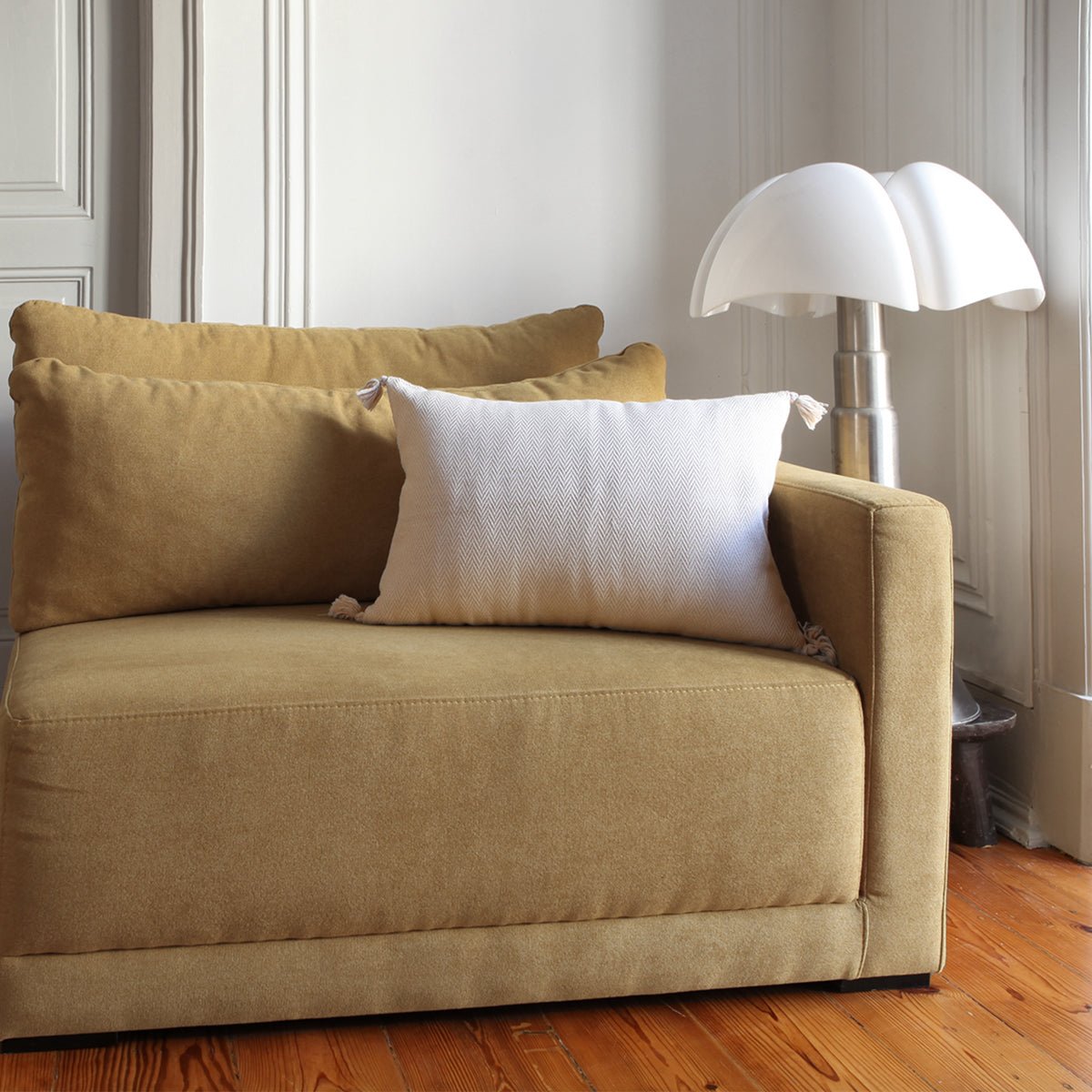 Coussin coton MEGEVE lin, FEBRONIE
