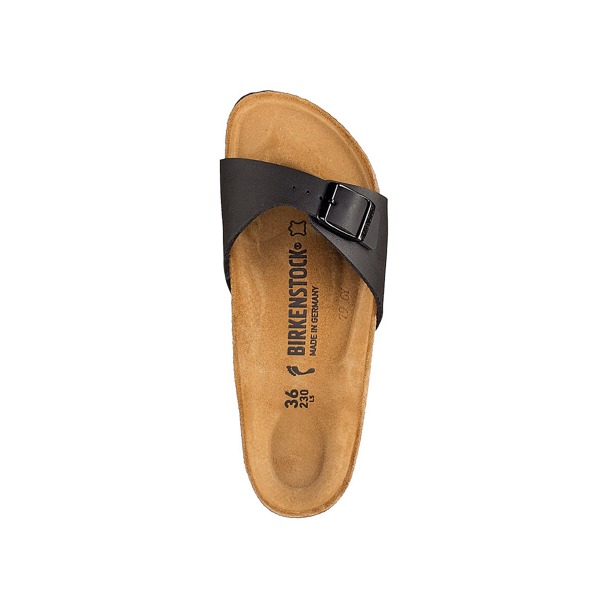 Muli con cinturino singolo MADRID nero , BIRKENSTOCK
