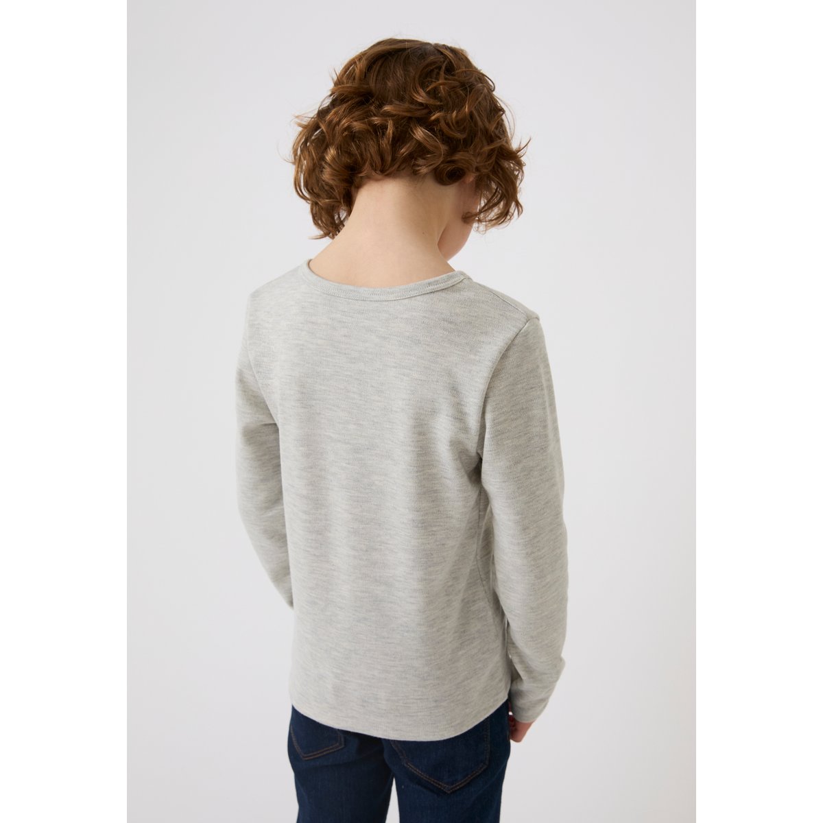 T-shirt Thermolactyl enfant sérigraphie danse gris imp. ourson, DAMART