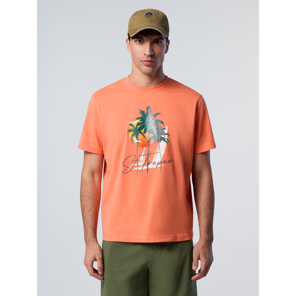 T-shirt avec imprimé d'été paprika, NORTH SAILS