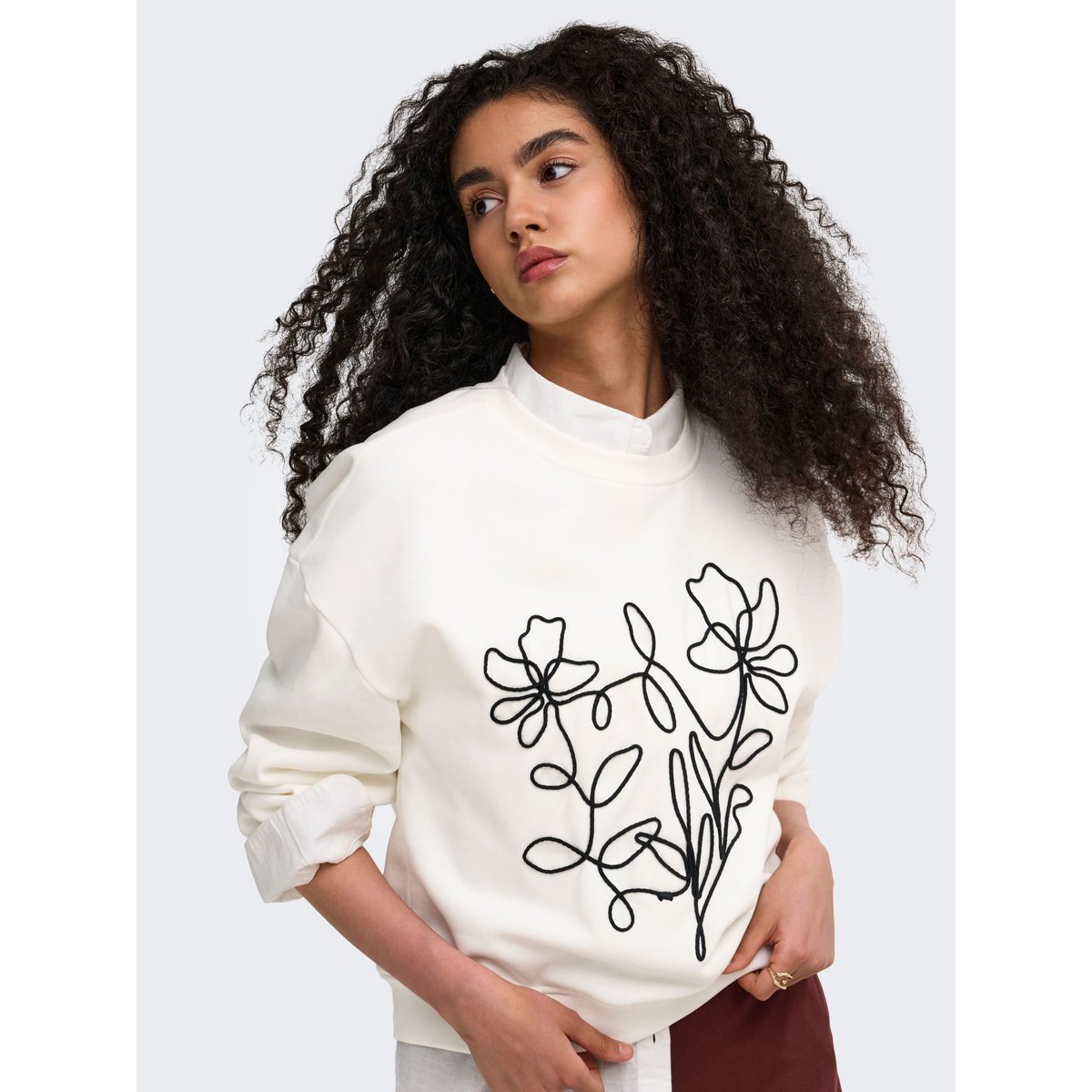 Sweat-Shirt cloud dancer, ONLY